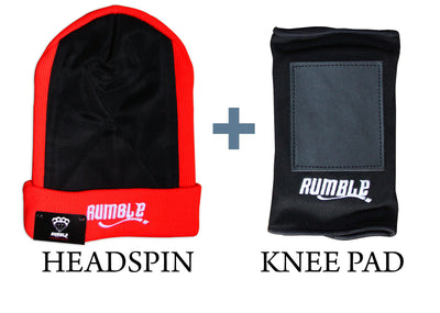 Pack bonnet headspin RUMBLE + protection genou