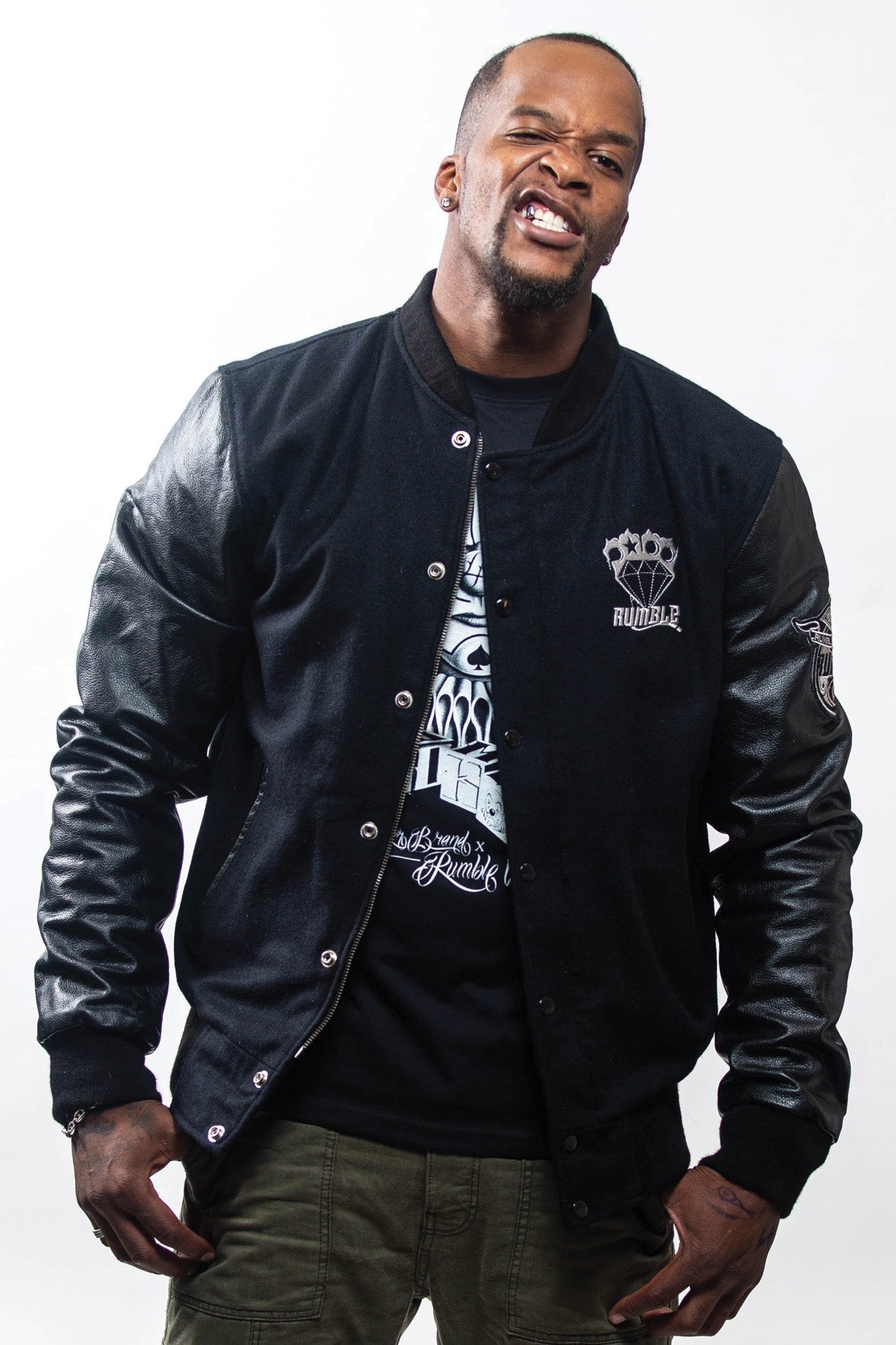 TEDDY MANCHE CUIR NOIR