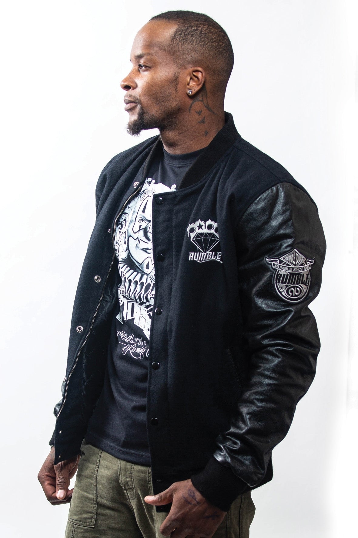 TEDDY MANCHE CUIR NOIR