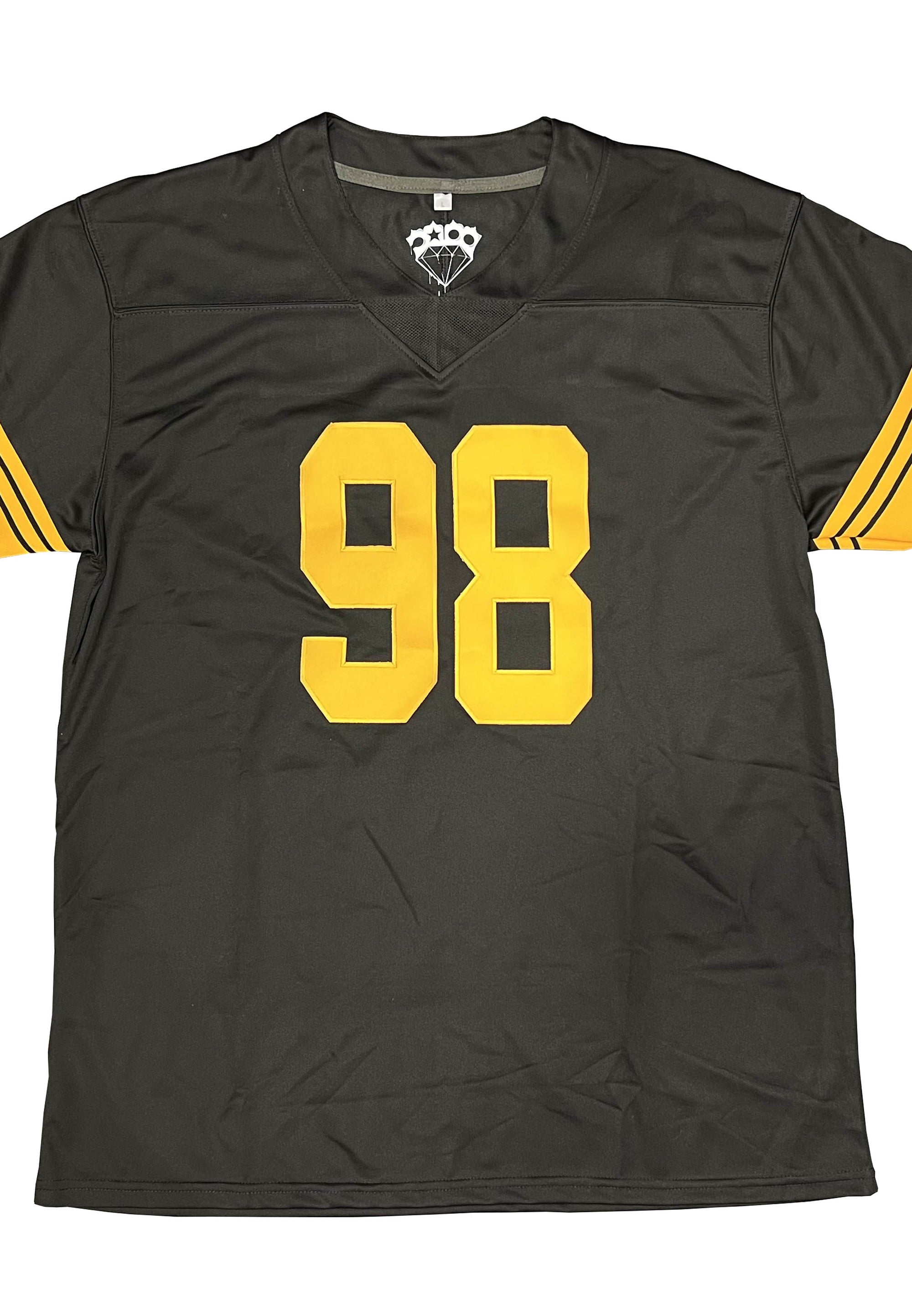 T-shirt Foot US Noir Jaune