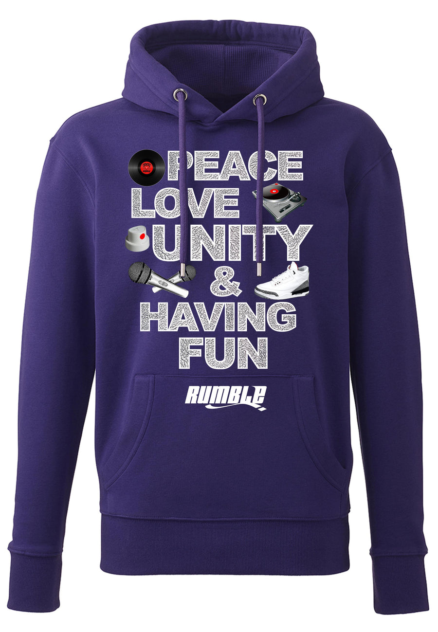 Sweat Capuche Peace Purple