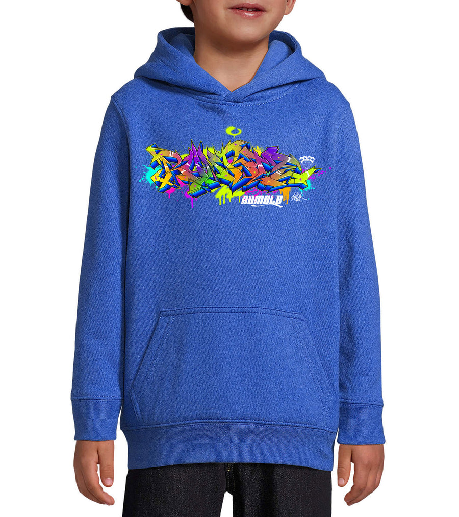 SWEAT CAPUCHE ENFANT BLEU ROYAL WASK