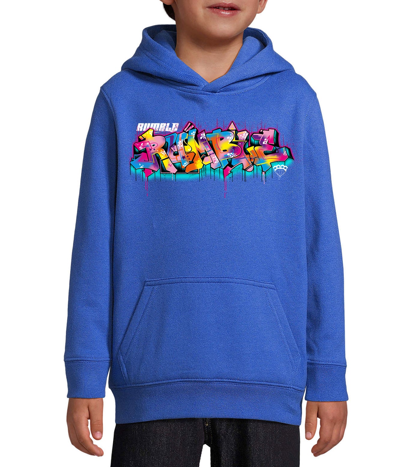 SWEAT CAPUCHE ENFANT BLEU ROYAL ZENOY
