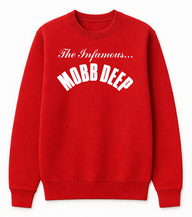 Sweat Ras du Coup MOBB DEEP Rouge