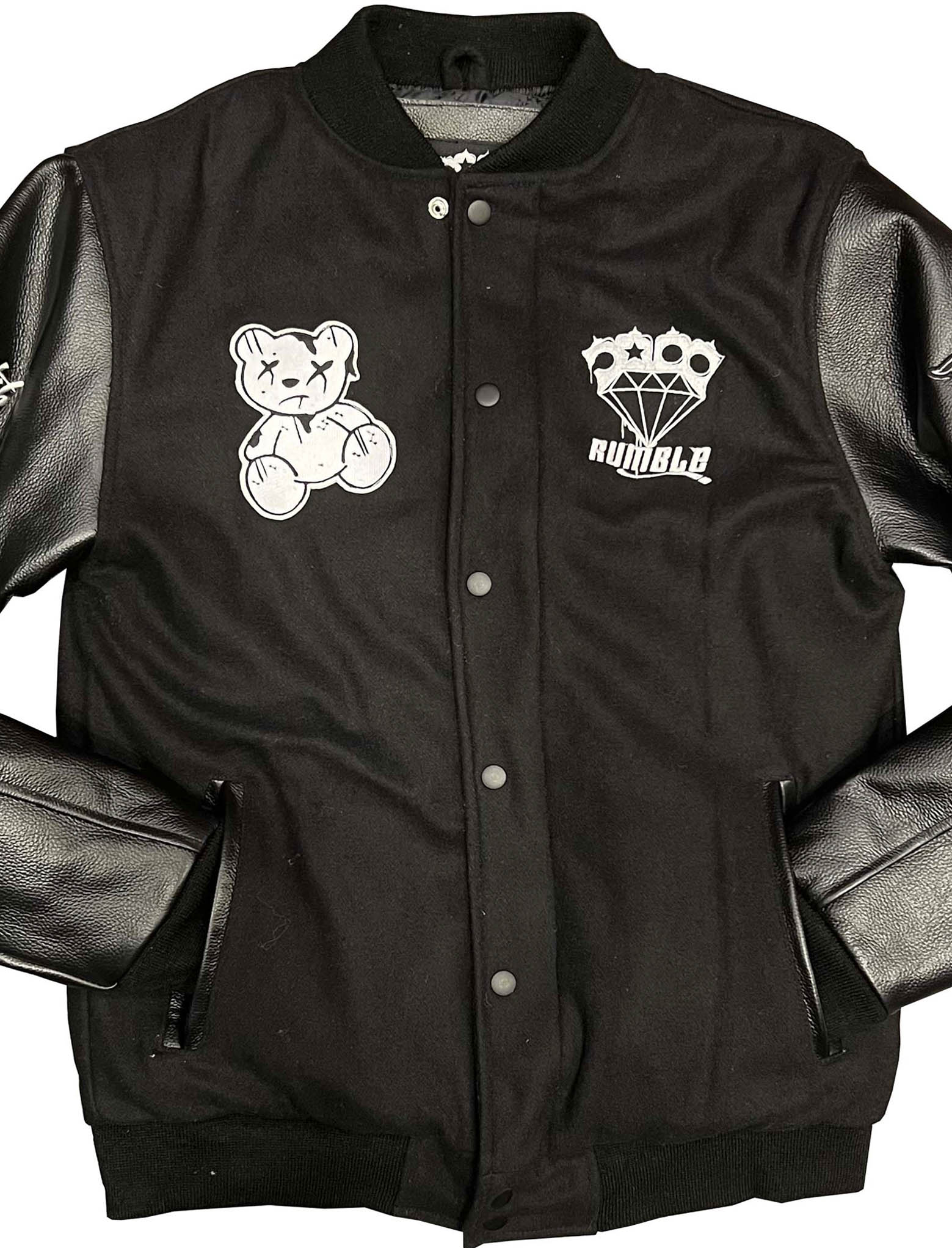 TEDDY MANCHE CUIR NOIR