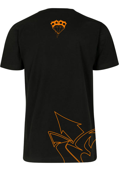 T-shirt Cris Noir Orange