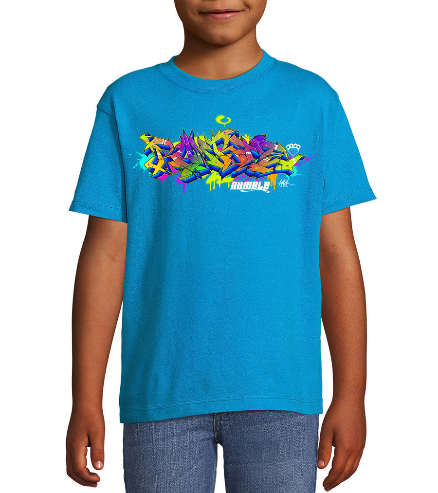 TEE SHIRT ENFANT BLEU ROYAL WASK