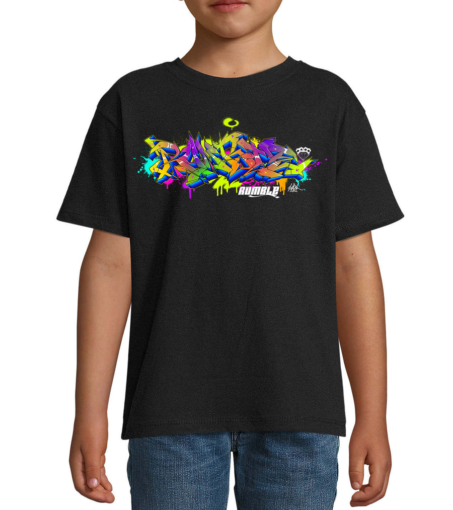 TEE SHIRT ENFANT NOIR WASK