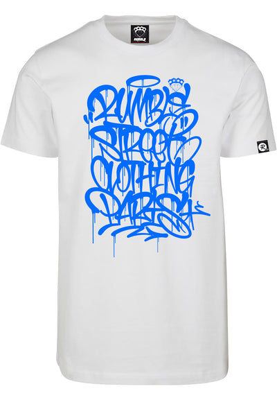T-shirt Yone Tag Blanc/Bleu