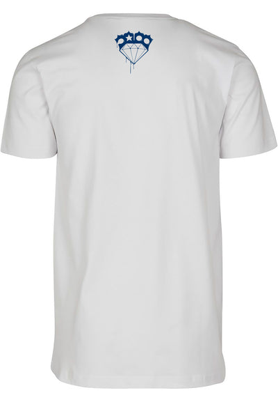 T-shirt Yone Tag Blanc/Bleu