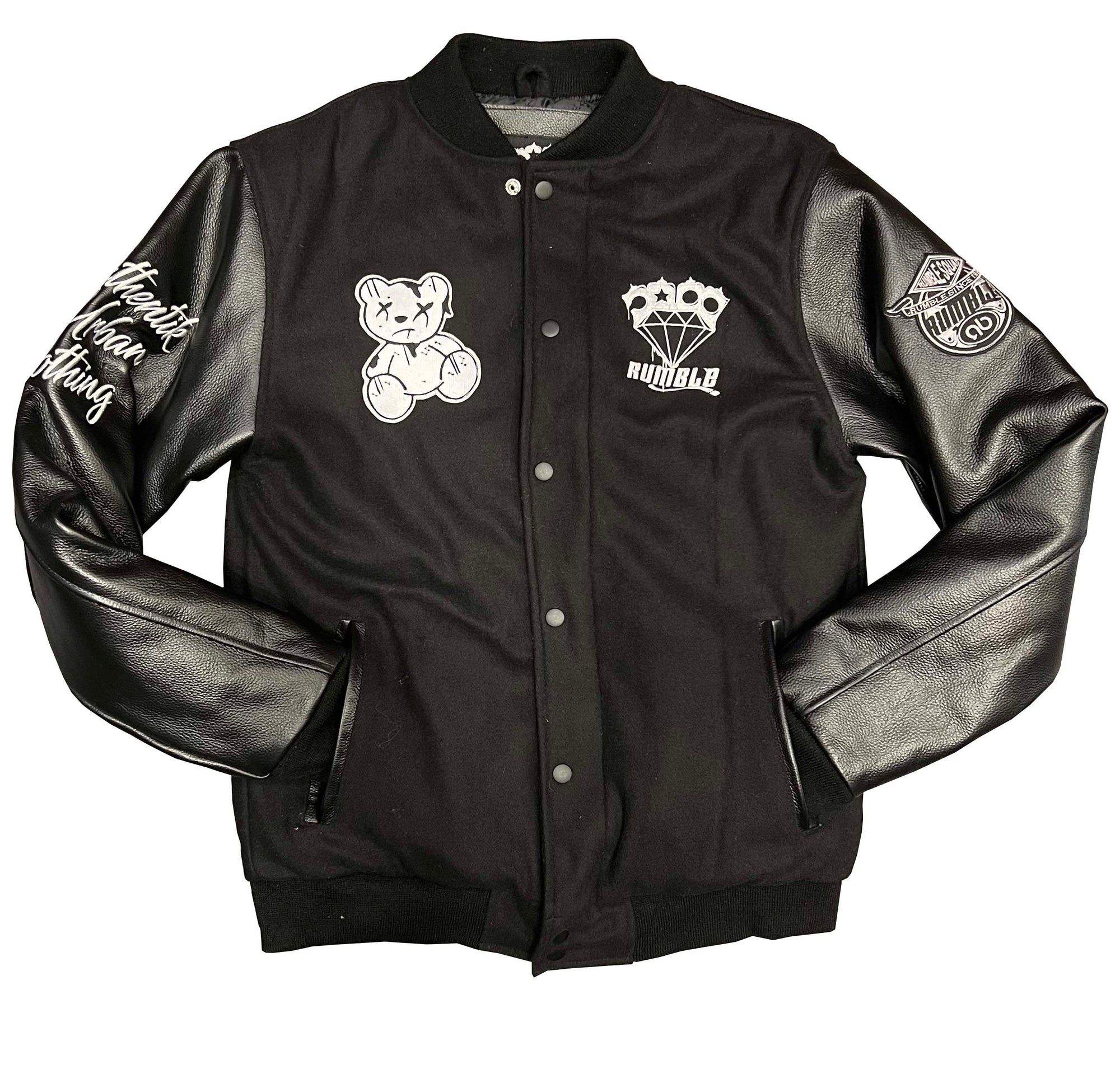 TEDDY MANCHE CUIR NOIR