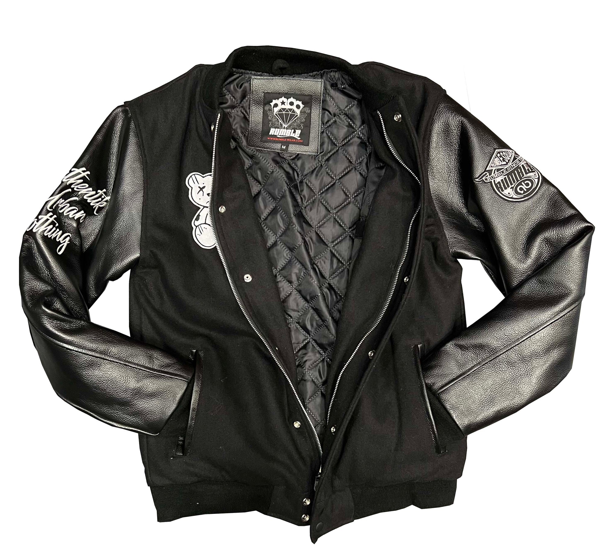 TEDDY MANCHE CUIR NOIR