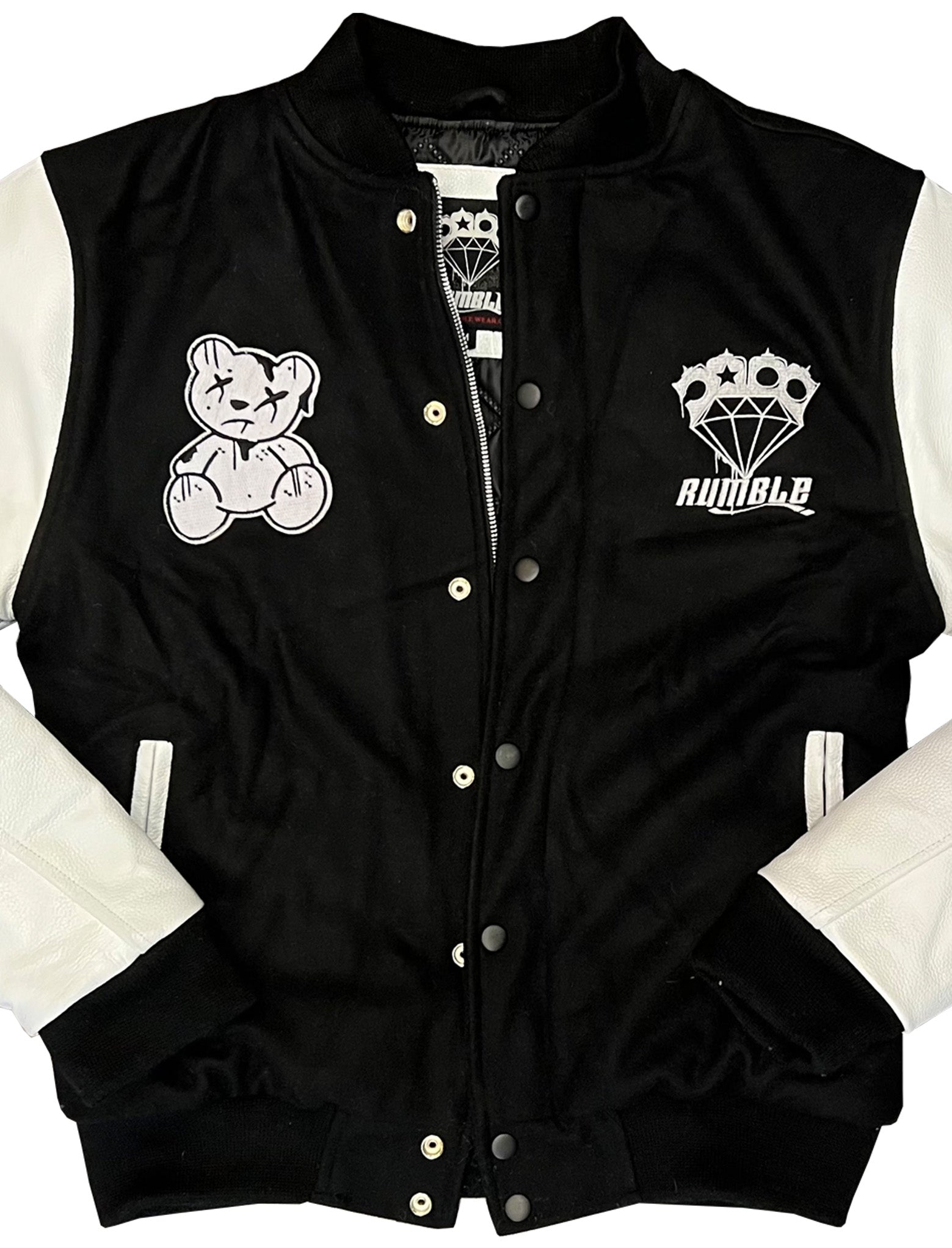 TEDDY MANCHE CUIR BLANC