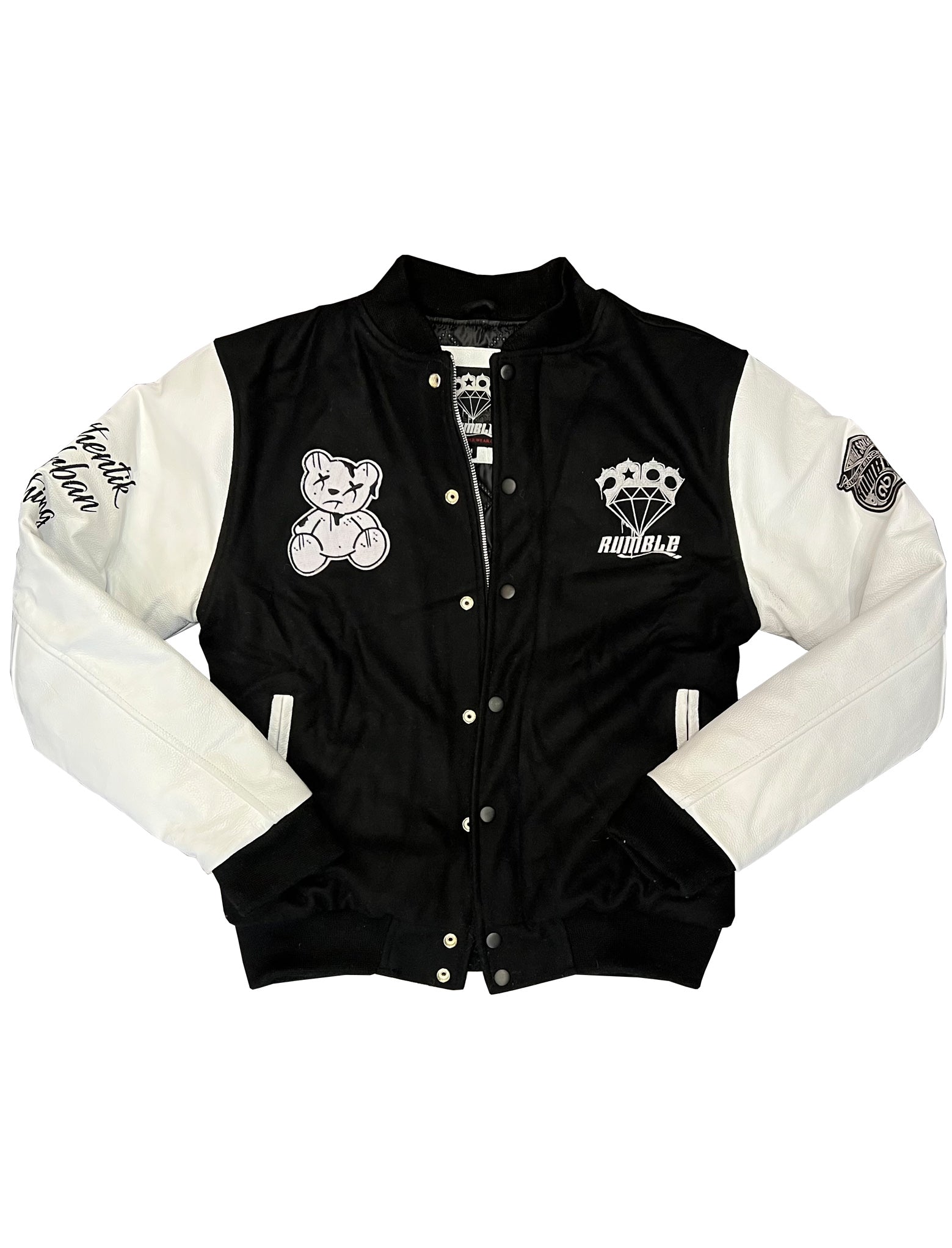 TEDDY MANCHE CUIR BLANC