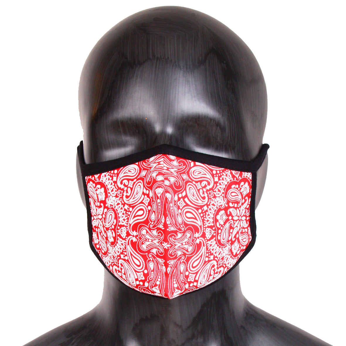 Masque élastique bandana rouge avec filtre pm 2.5 - Rumble Paris