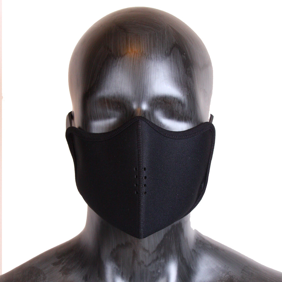 Masque uni noir Néoprene Élastic