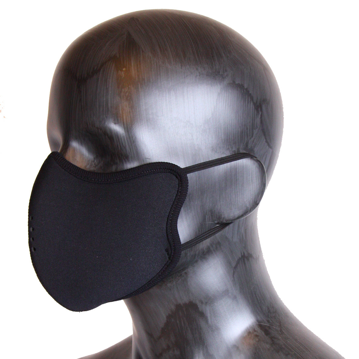 Masque uni noir Néoprene Élastic