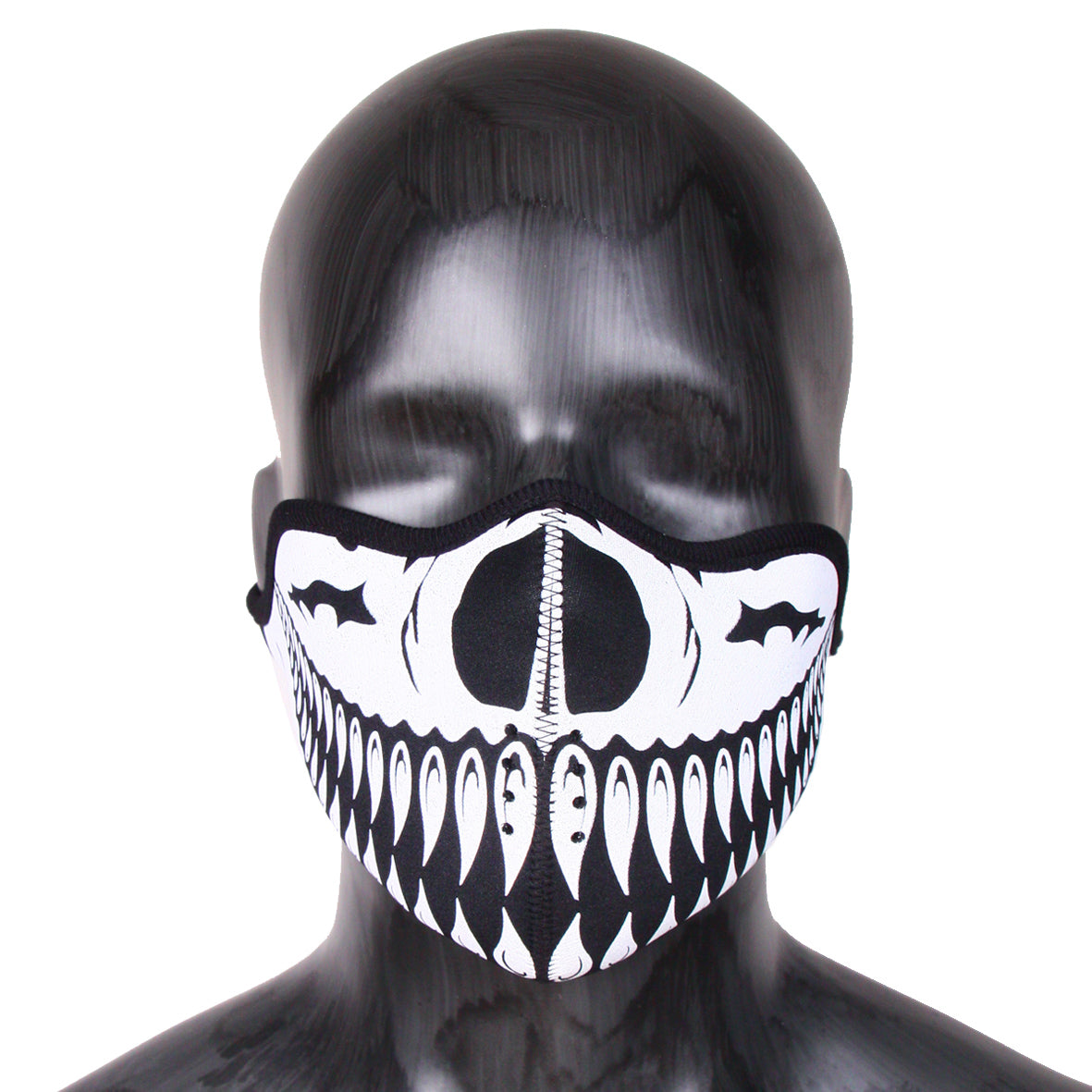 Masque teeth pointu Néoprene blanc