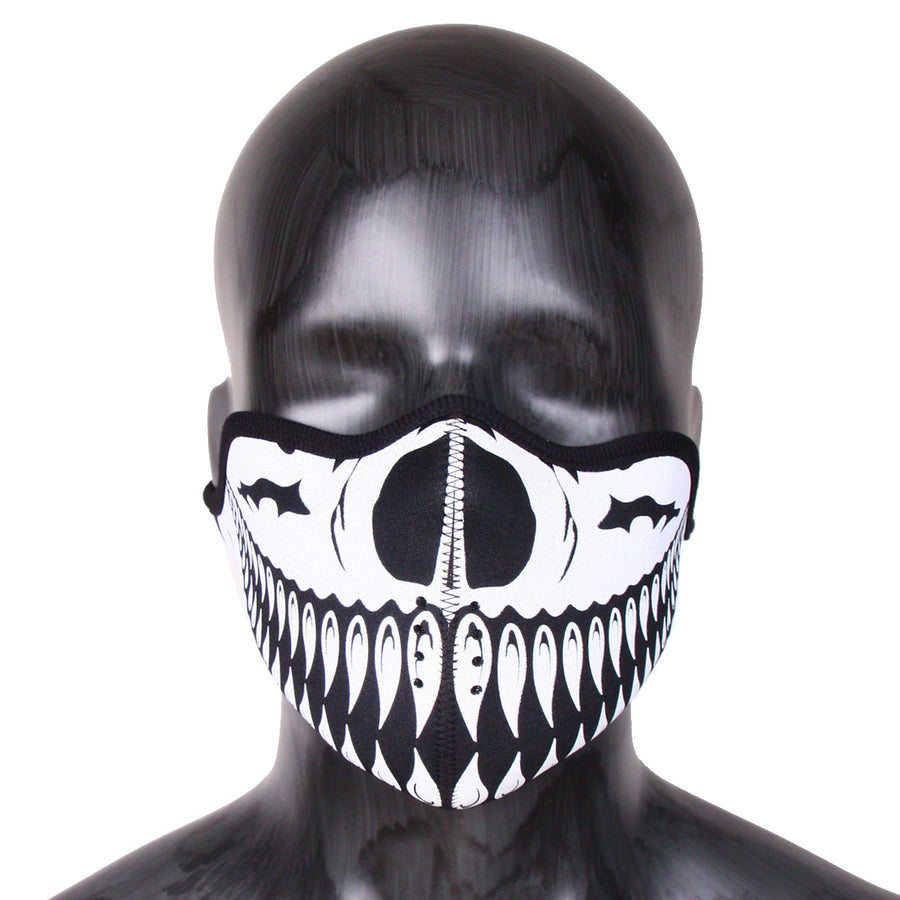 Masque teeth pointu Néoprene blanc