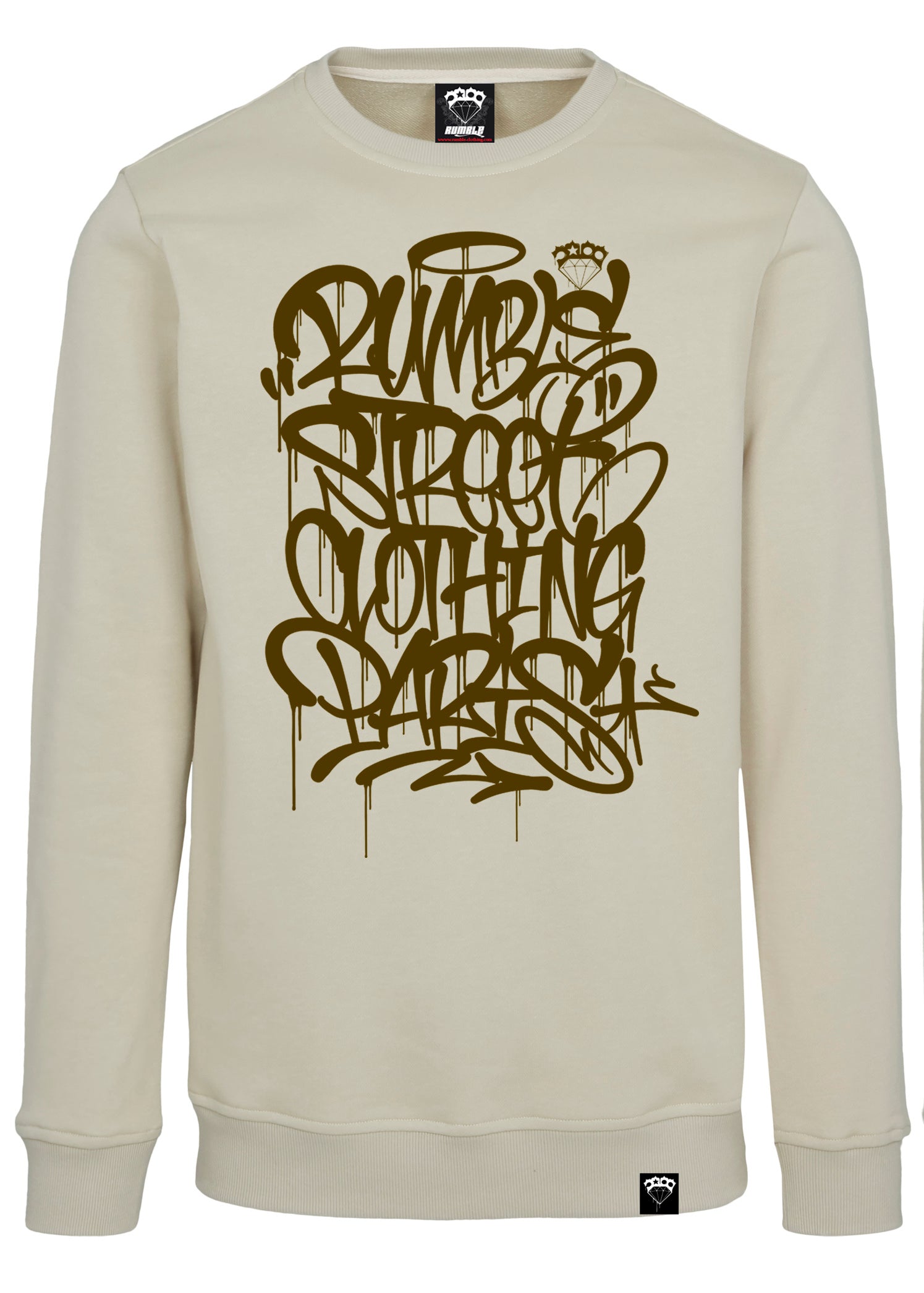 Sweat Beige Logo Tag Yone Marron