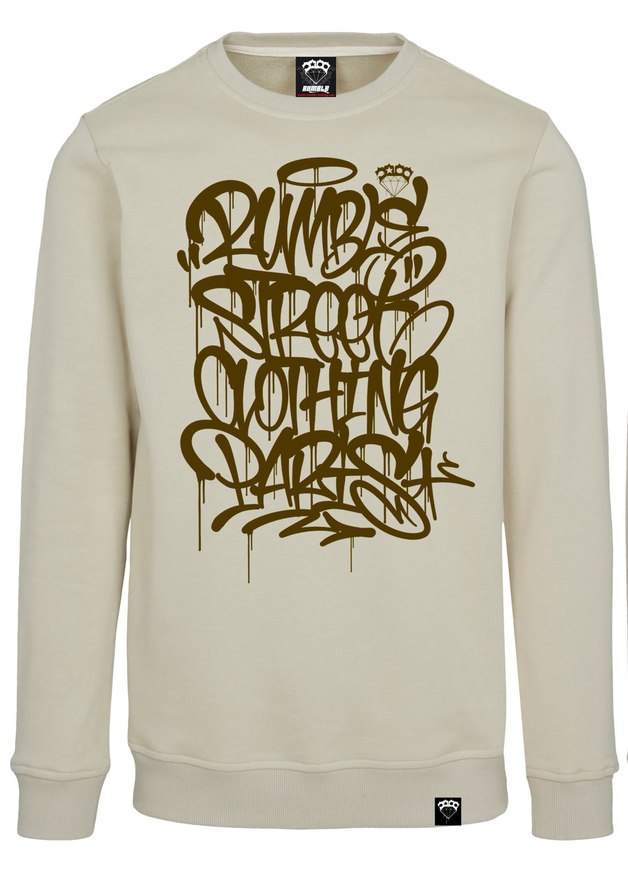 Sweat Beige Logo Tag Yone Marron