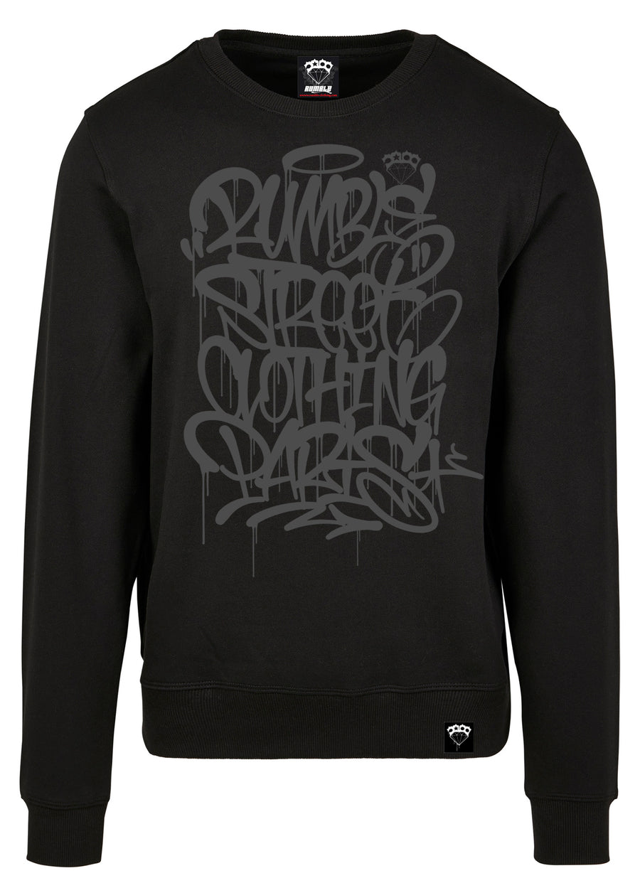 Sweat Noir Logo Tag Yone Gris