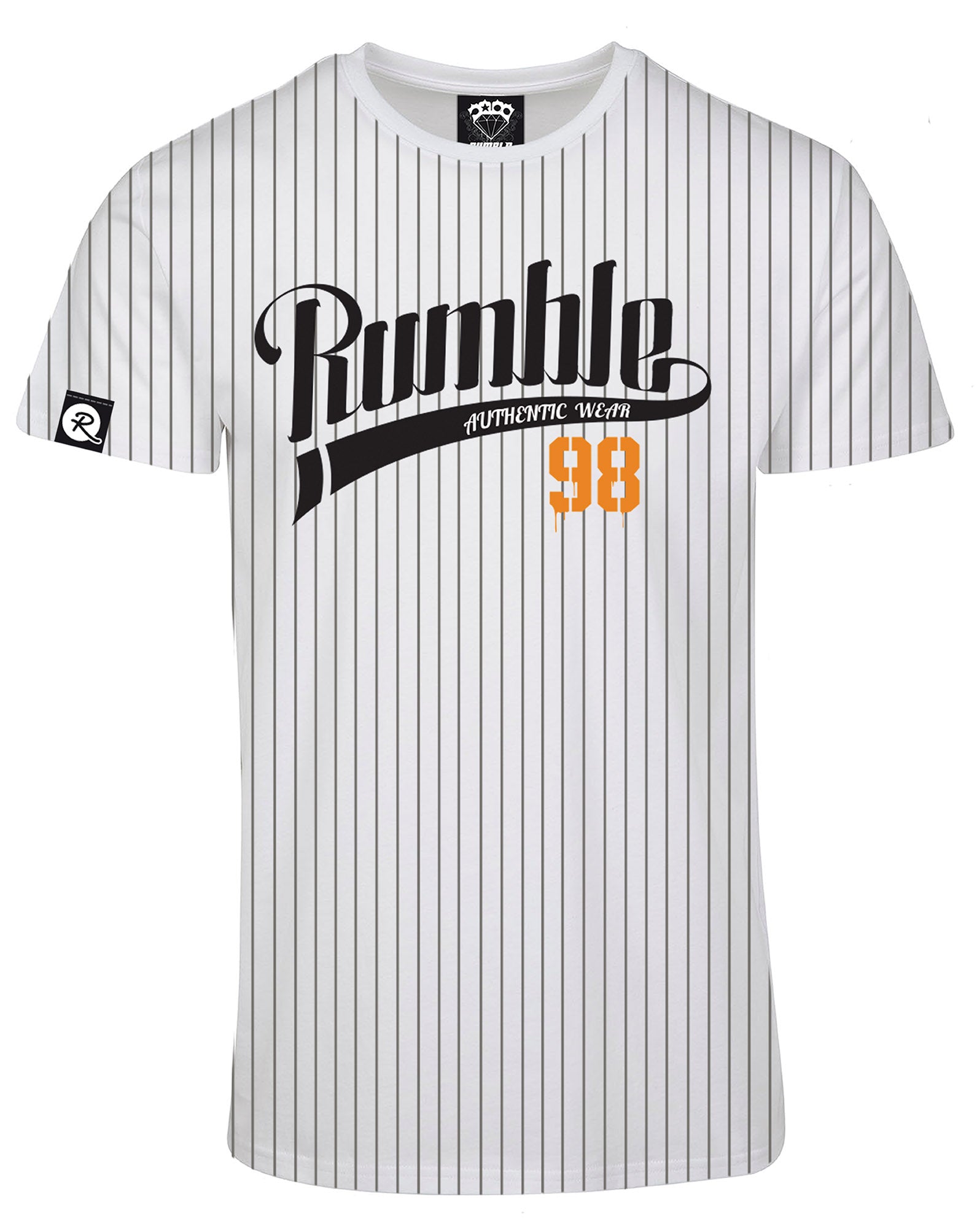 T-shirt baseball blanc